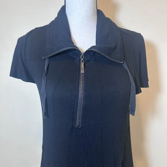 Philsophy Dress Women’s Size Large Midi Length Pockets Raw Hem Sleeve Zipper - Picture 5 of 13